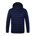 Winter smart heating cardigan for men and women in black, hooded, chemical fibre blend, sizes S to 6XL