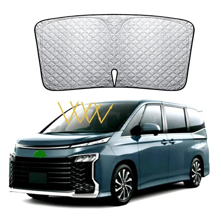 Silver tape windshield sunshade for NOAH XOVY 90 series car models