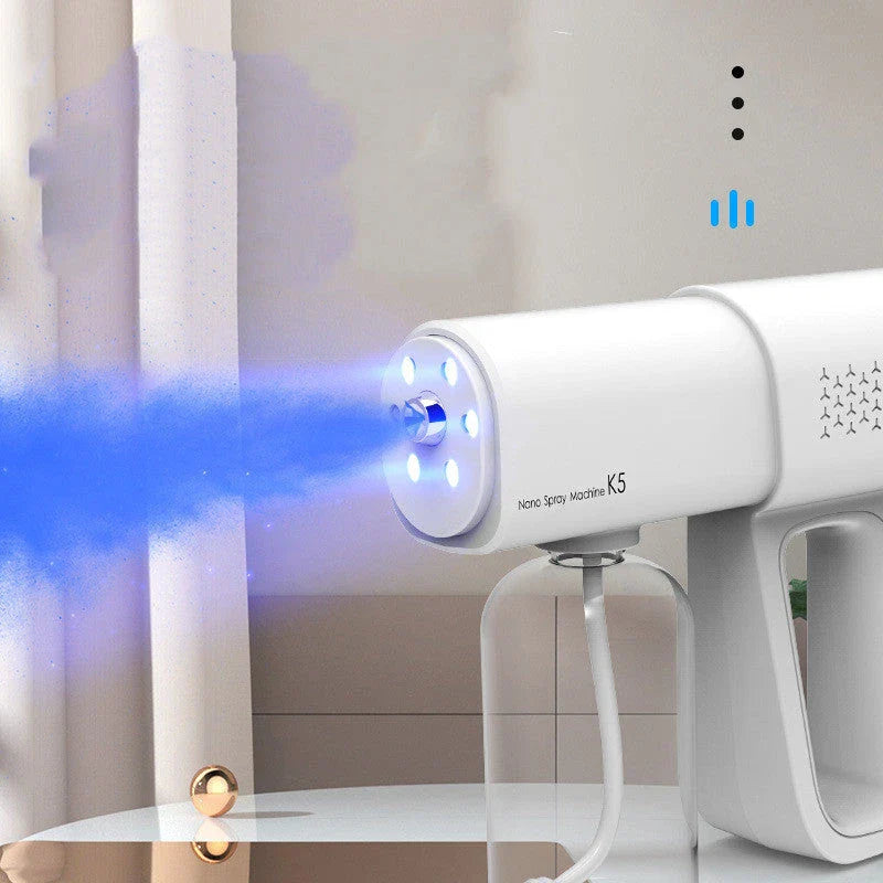 Handheld disinfection spray gun with nano steam atomization technology for effective sanitization of home, car, and more