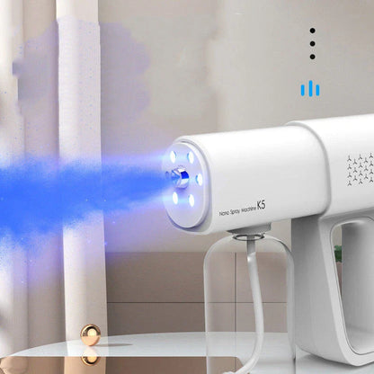 Handheld disinfection spray gun with nano steam atomization technology for effective sanitization of home, car, and more