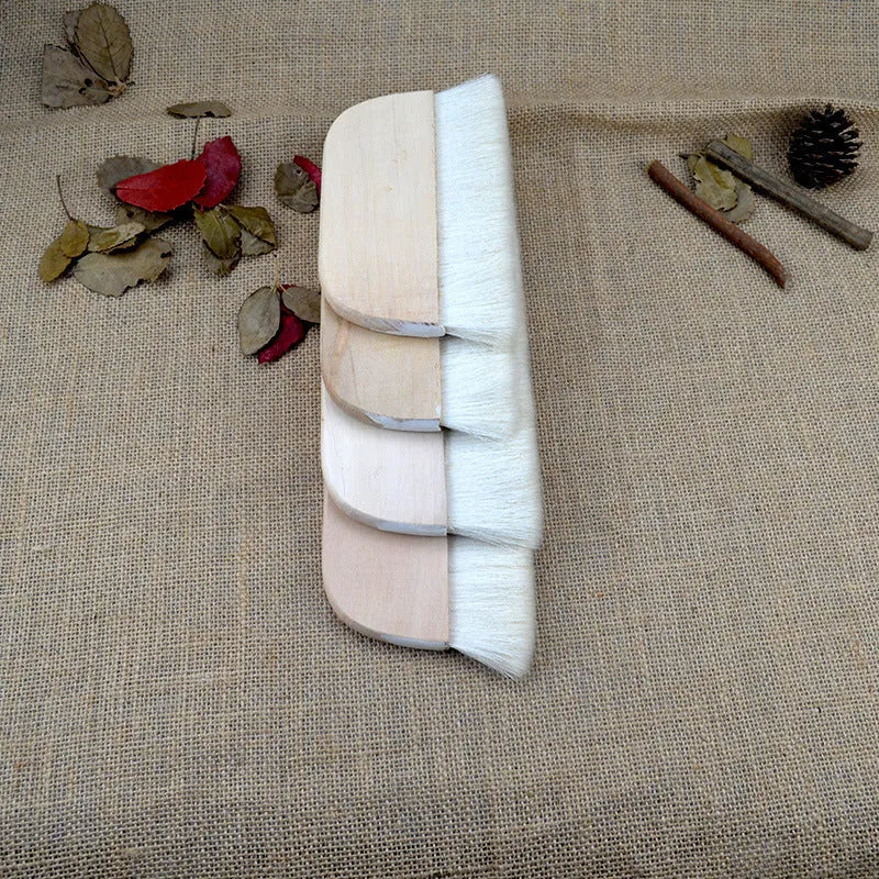 Wool art mounting brush for paint paste board shading in multiple sizes