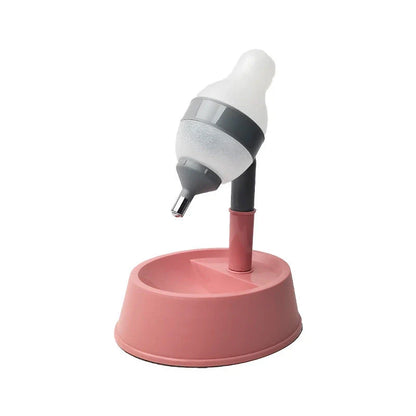 Adjustable automatic pet water dispenser with self-refilling mechanism and height-adjustable design for cats and dogs