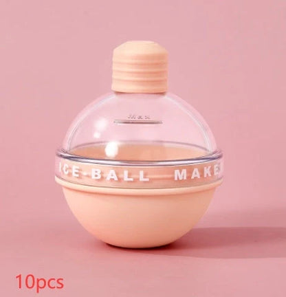 Food grade silicone ice ball mold for creating slow-melting spherical ice cubes