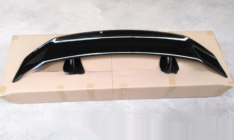 Universal punch-free ABS car spoiler tail wing shown in one of four finish options.