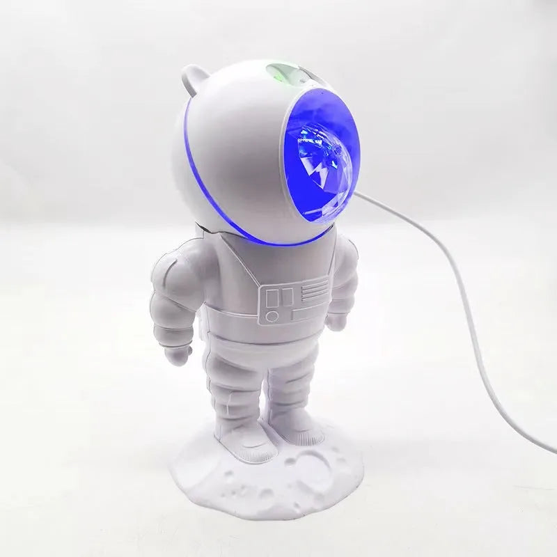 Astronaut Star Water Wave Projection Lamp with 8W USB LED and ABS shade, showing projected star pattern on wall