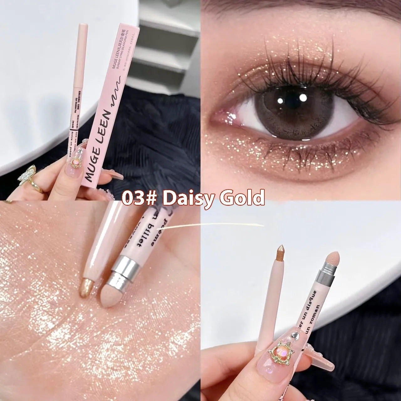 INS-style dual-tip eyeshadow pen in a range of 15 colours including pearlescent and maroon