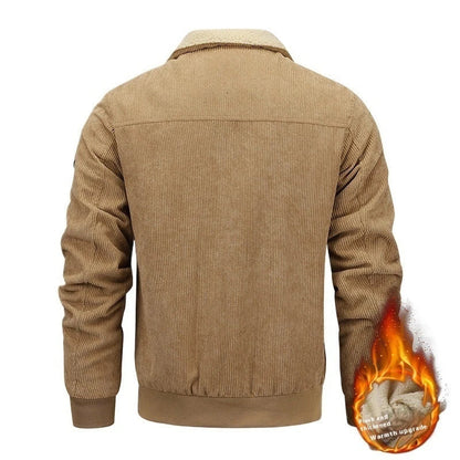 A warm and stylish fleece jacket with pockets, available in multiple colors and sizes for men