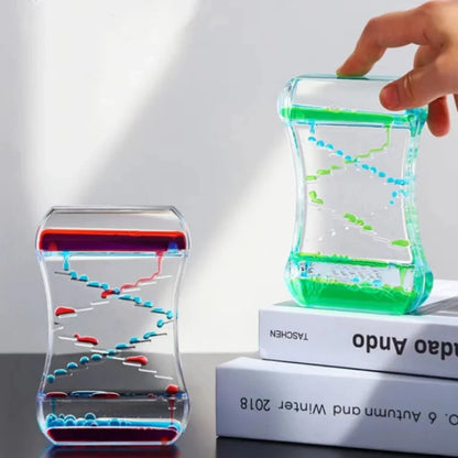 Creative Cruise Fluid Liquid Hourglass Timer with motion hour design in durable resin