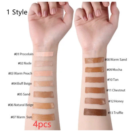 Oil-Control Liquid Foundation Concealer in 13 shades for a flawless matte finish