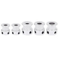 White stainless steel 2GT timing belt gear for 3D printer extrusion
