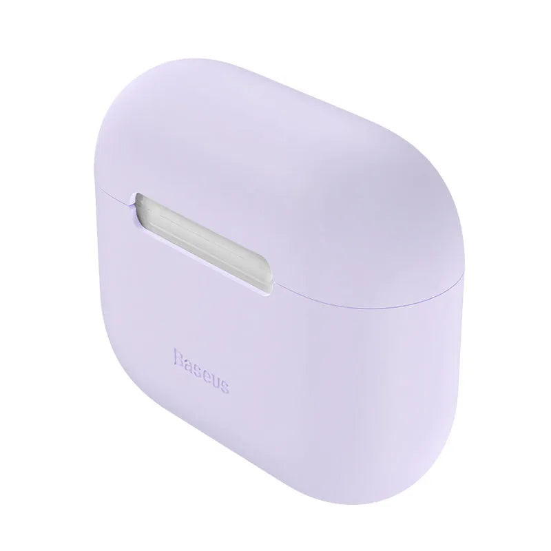 Baseus Super Thin Silica Gel Case For AirPods Pro - ultra thin 0.8mm silicone sleeve in blue and purple