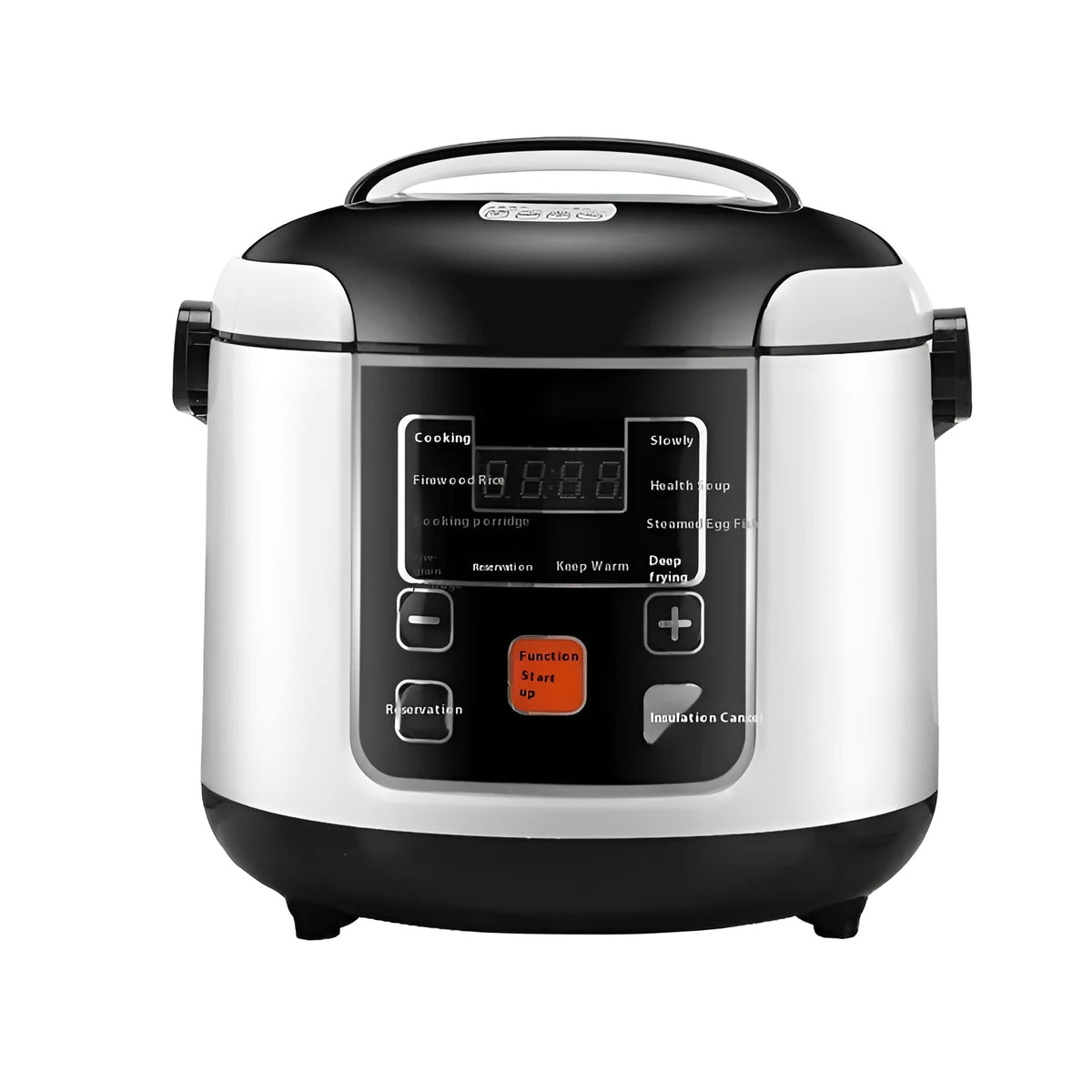 12V 24V black vehicle rice cooker with 2 litre capacity stainless steel pot