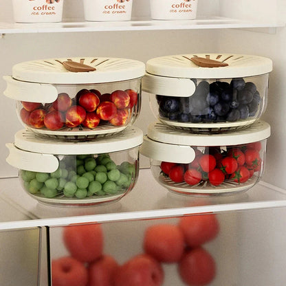 Foldable handle fruit drain basket with lid for efficient vegetable washing