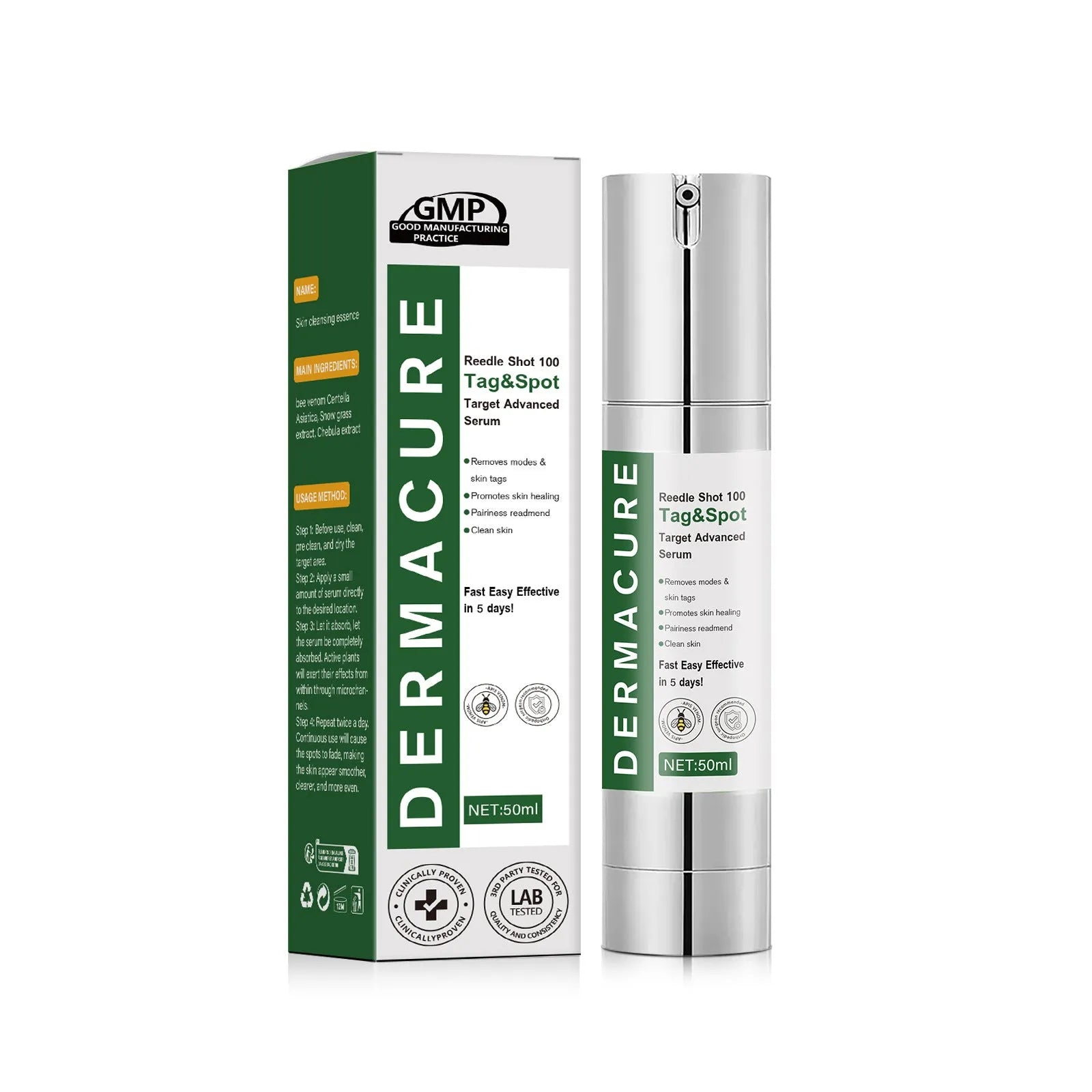 50ml bottle of gentle facial cleansing solution for male and female skin types