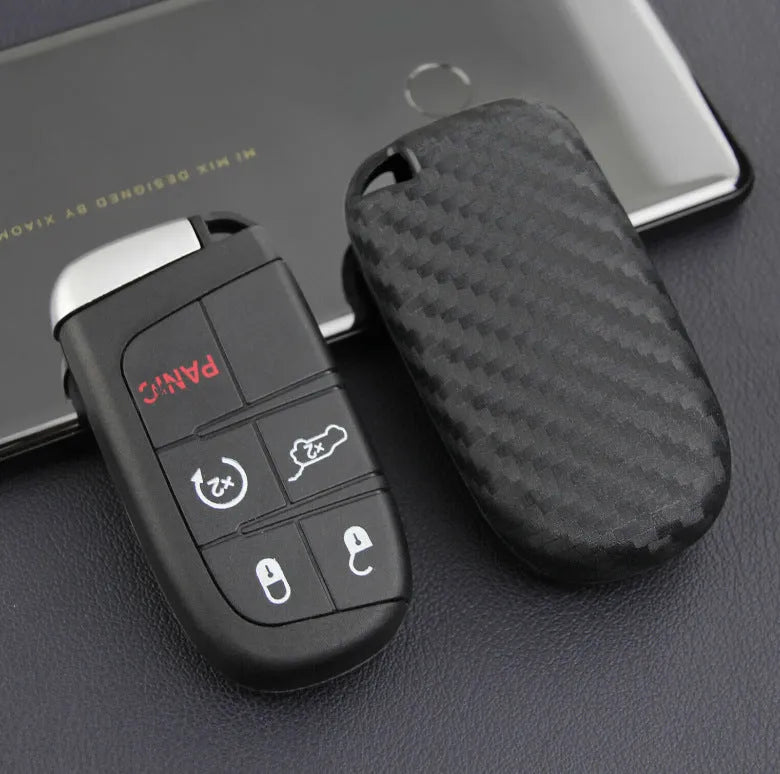 Silicone protective case for Dodge Chrysler Fiat car remote key with large head buckle option