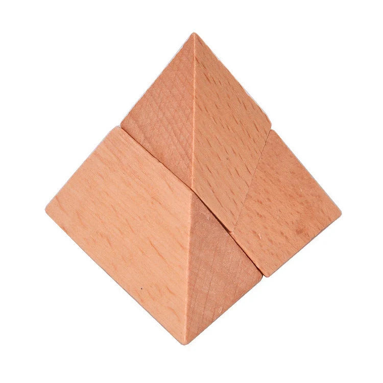 Wooden Kongming Lock Luban Lock Classical Puzzle Toy for cognitive exercise