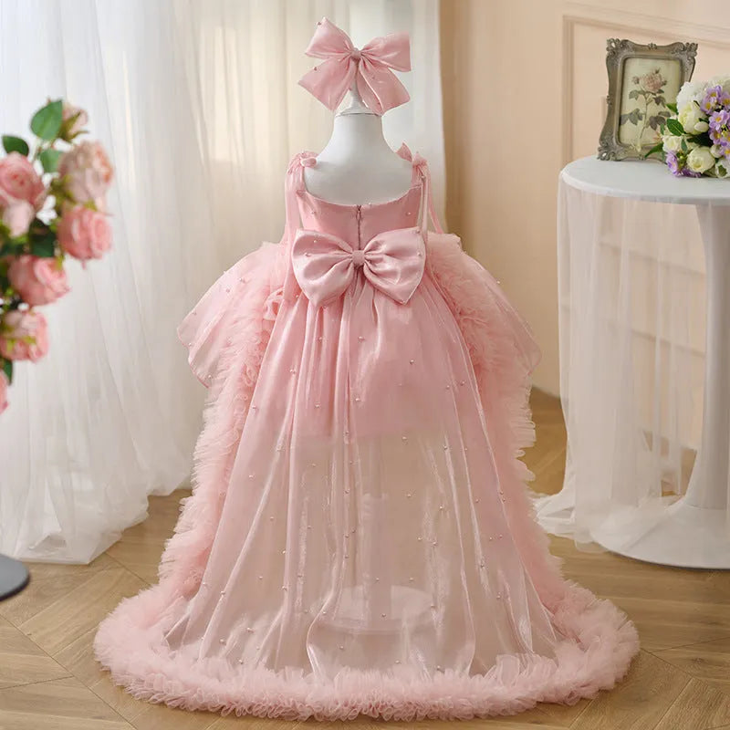Girls' heavy industry tutu skirt short skirt in satin and polyester, green and pink options, for heights 80 to 160cm