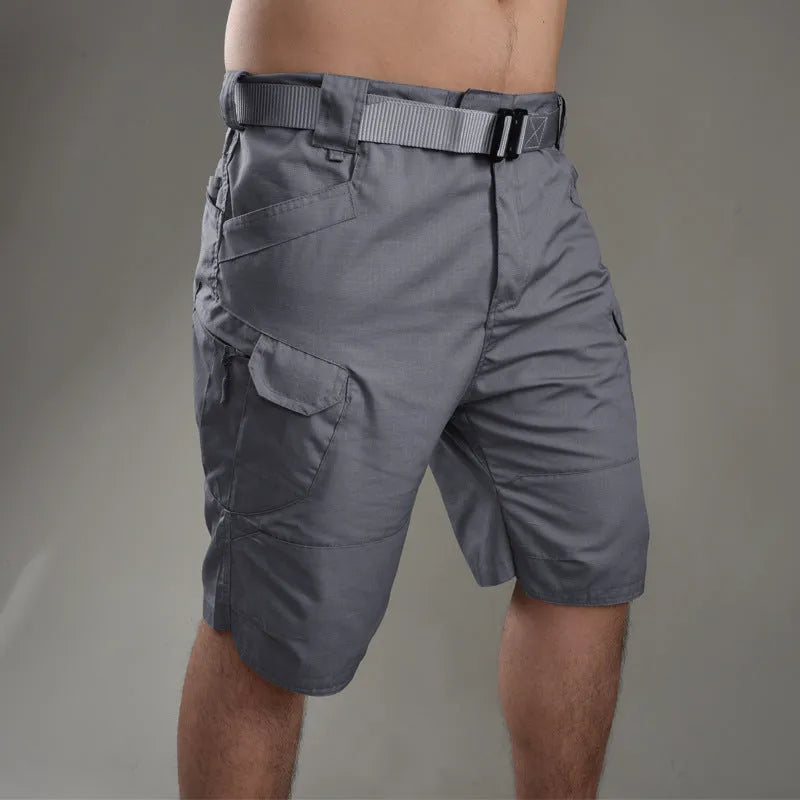 IX7 Tactical Shorts in cotton blend fabric shown in camouflage pattern colour.