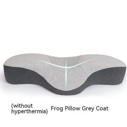 Cozy memory foam pillow with contoured design for optimal neck and spine support, featuring breathable and hypoallergenic materials for a comfortable sleep experience.