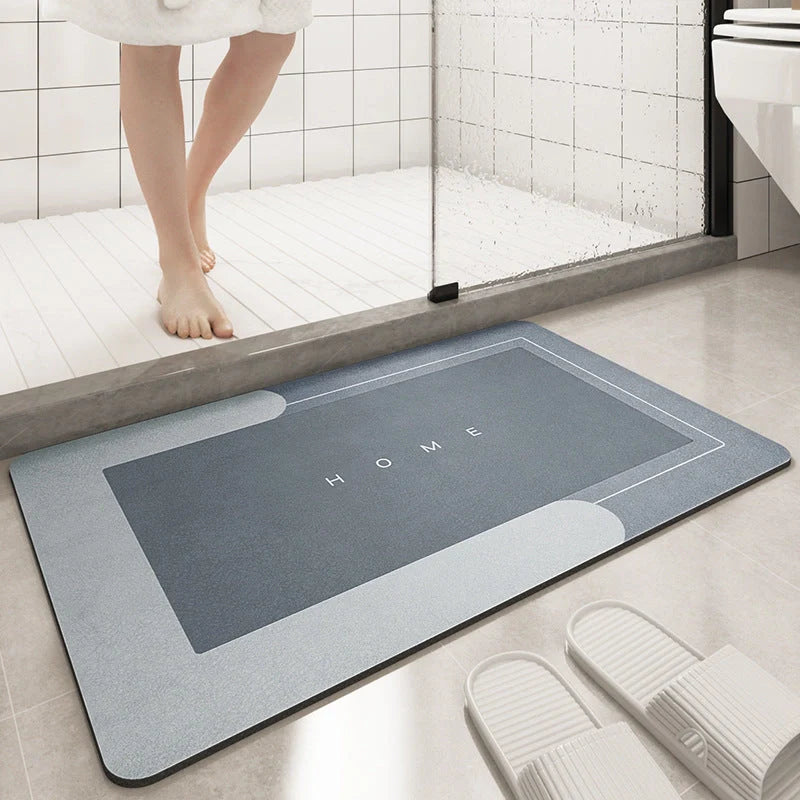 Soft cushion bathroom sliding door floor mat in various colours and sizes