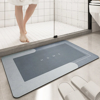 Soft cushion bathroom sliding door floor mat in various colours and sizes