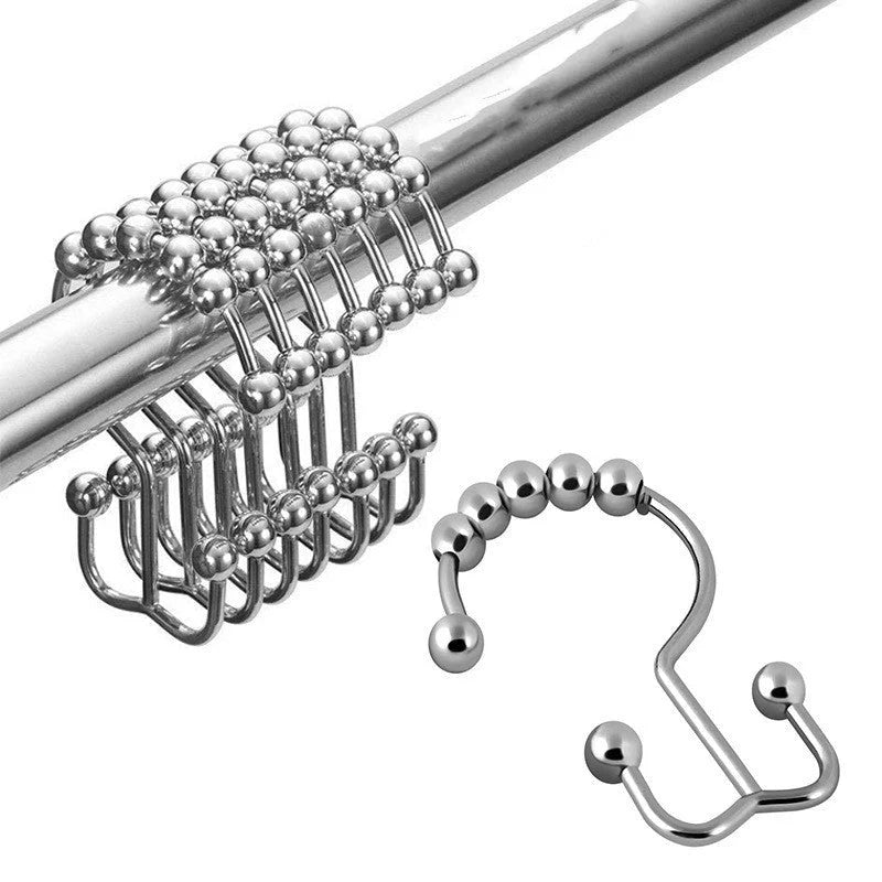 Stainless Steel Mountain-shaped Ball Curtain Hook in various finishes