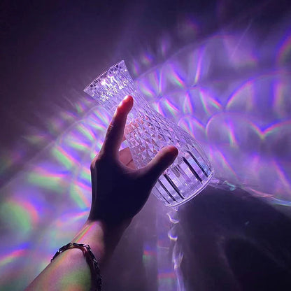 Vase Shape Atmosphere Crystal Lamp with remote control and USB charging