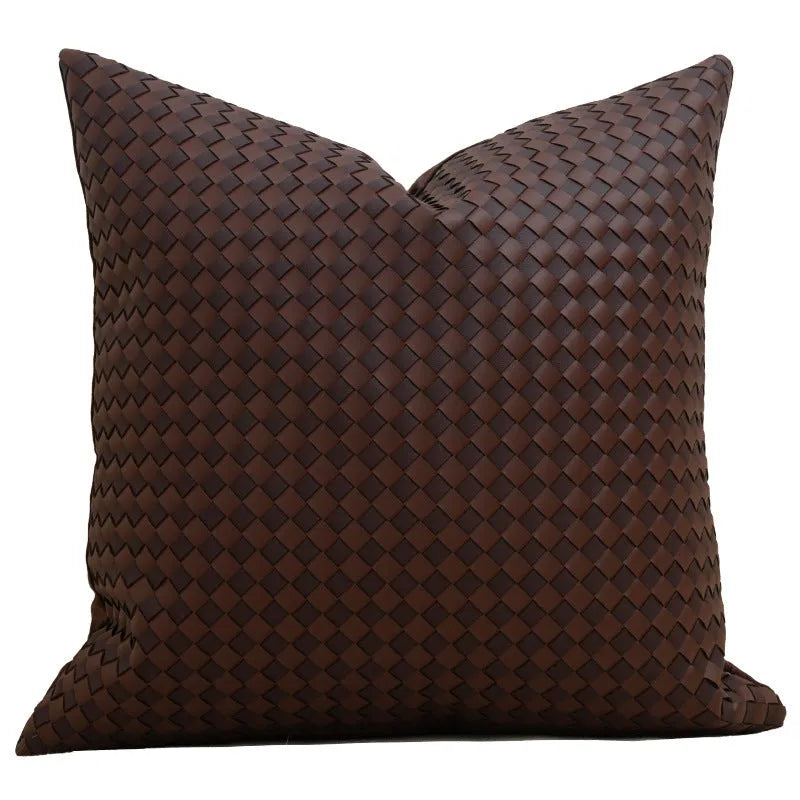 Geometric pattern cushion cover in Misty Forest series, 45x45cm coreless, with pp cotton filler