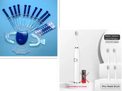 Bright Teeth Whitening Kit with cold light technology for at-home use