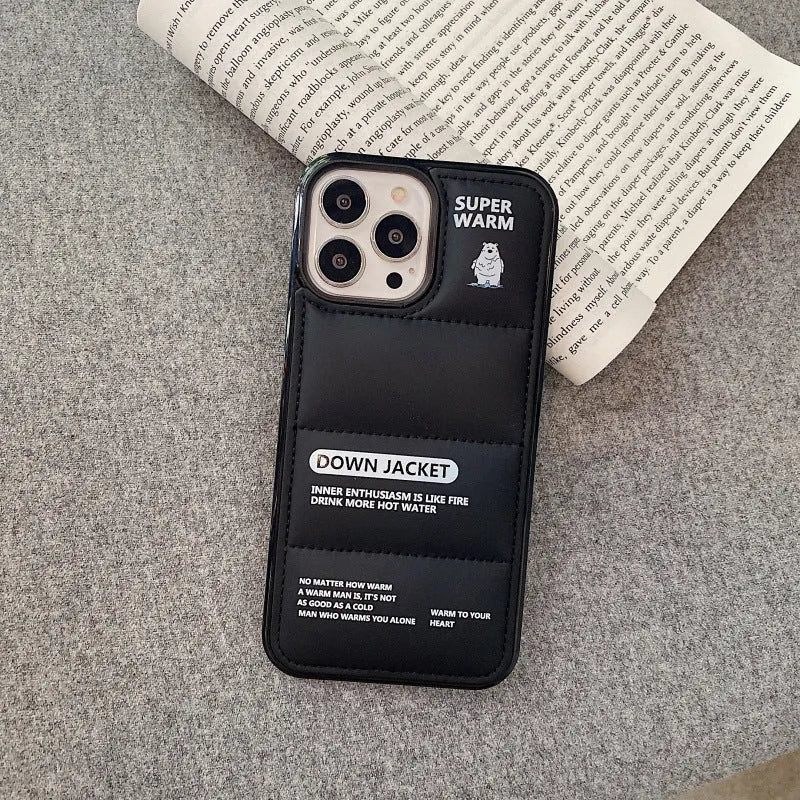 Fashion simple anti-drop TPU phone case with polar bear print for iPhone 13 12 11 series
