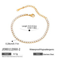 Stainless steel women's bracelet with electroplated finish in European and American style
