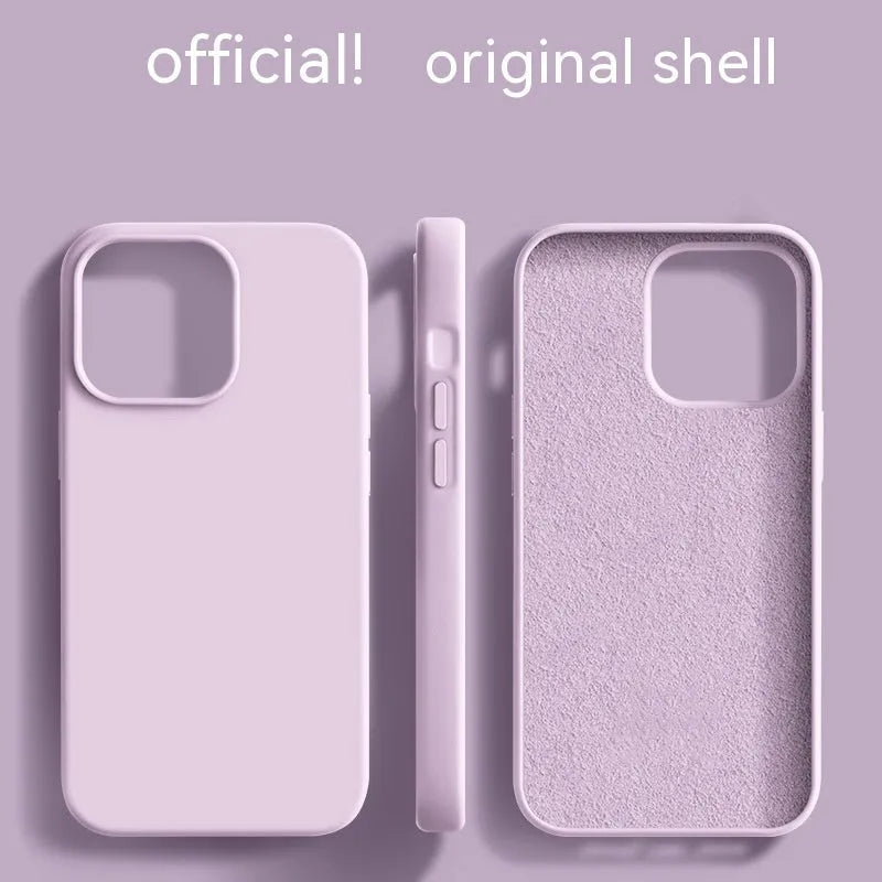Liquid silicone frosted phone case for iPhone 11-14 – Sunflower colour with anti-fingerprint surface