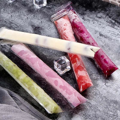 Reusable popsicle molds with self-sealing, BPA-free bags for making homemade ice pops and frozen treats