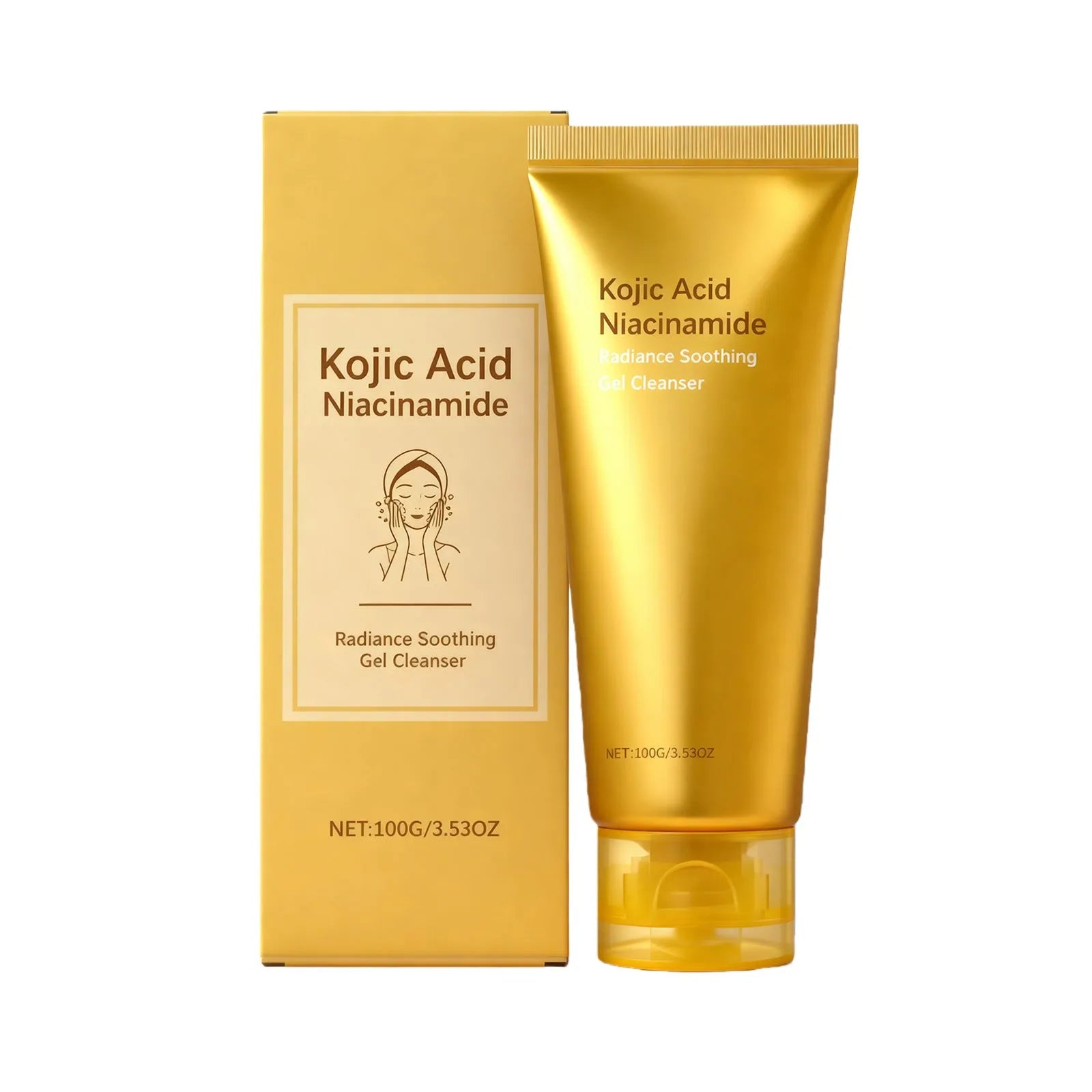 100g skin nourishing cleansing gel in a compact 4.6 x 14.7cm pack