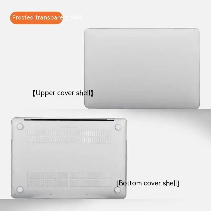 MacBook protective plastic case in crystal transparent, black, frosted and matte finishes for Air and Pro models