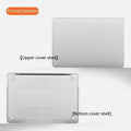 MacBook protective plastic case in crystal transparent, black, frosted and matte finishes for Air and Pro models