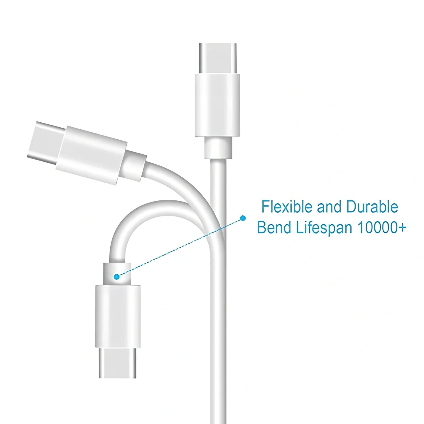 Black 1.2m fast charging Type-C cable with EU adapter, 18W output for quick device power-up