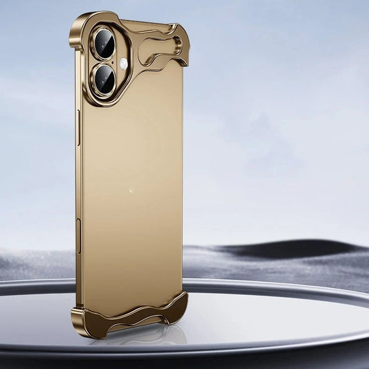 Zinc alloy iPhone case with anti-drop protection in Dark Night Purple colour