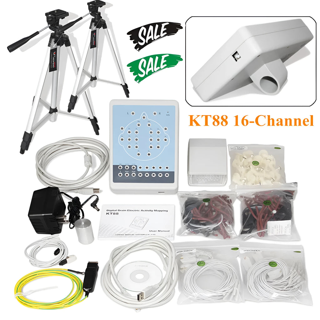 CE CONTEC KT88-1016 16 channel digital electroencephalogram and brain mapping system on a table