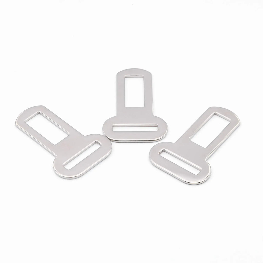 26mm silvery metal pet safety buckle with quick-release clasp for dog restraint systems