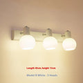 LED bathroom wall lamp in American simple style with mirror front, black finish