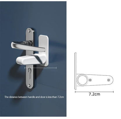 Child and pet safety door lever lock in FS16 Apple White, made from durable ABS material