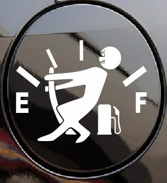 EF tank identification car sticker in waterproof film measuring 12x9cm with strong adhesion for general purpose vehicle use in multiple colour options