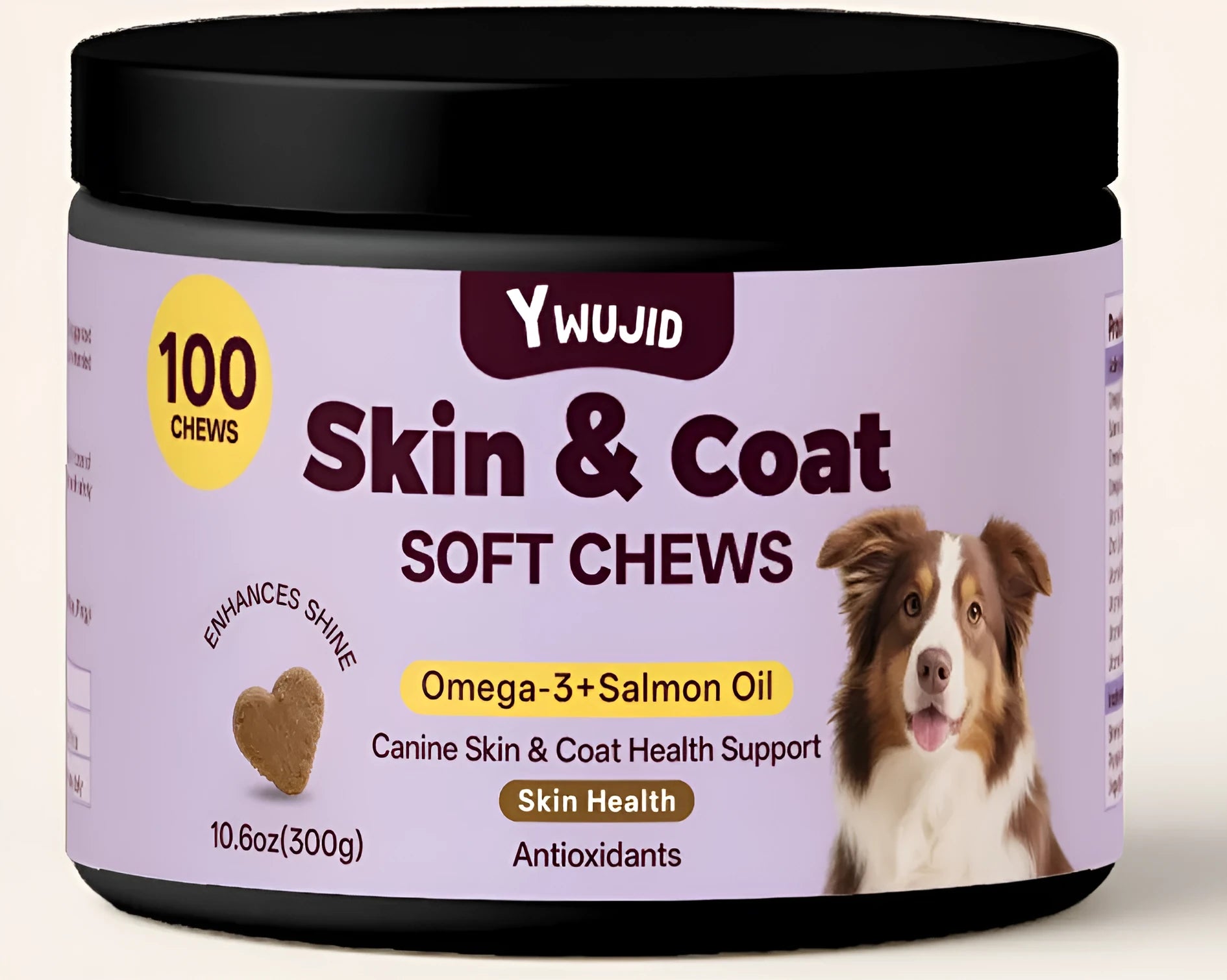 300g can of Skin Beauty Hair Soft Granules pet supplement for coat and skin support