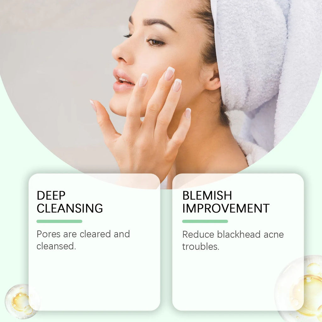 55g tube of pore cleaning mud mask with bentonite clay for acne treatment
