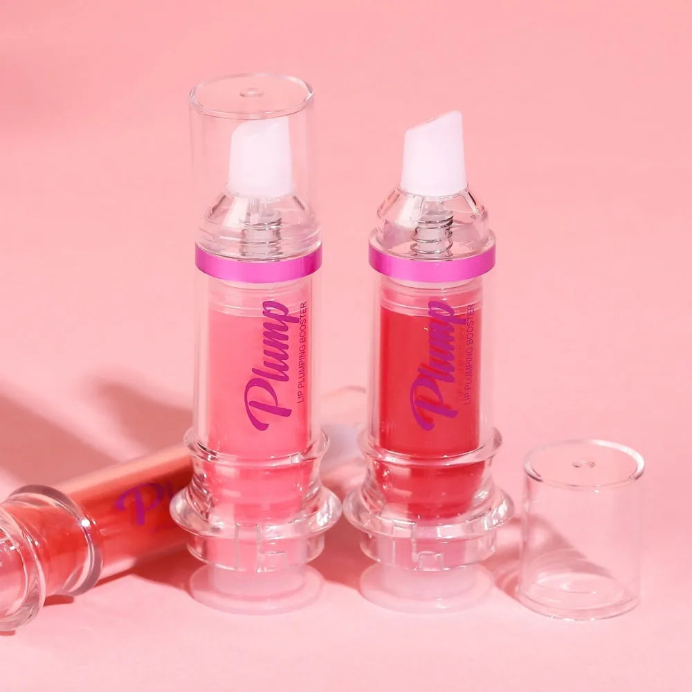 Tube of moisturising lip gloss in a shade from the six-colour range, showing glossy finish.