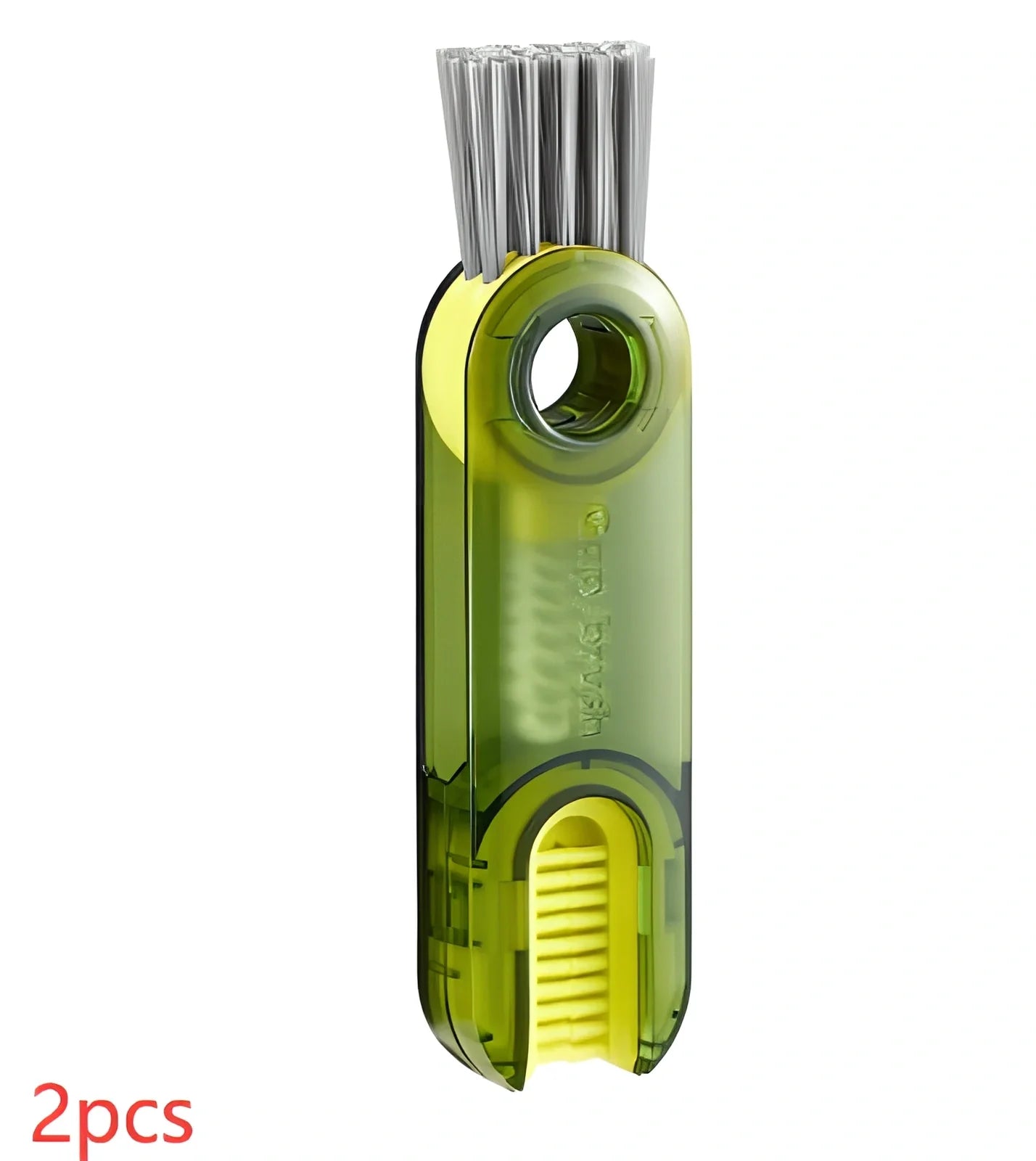 3-in-1 spiral cleaning brush for bottle lids and cup grooves with food-safe materials