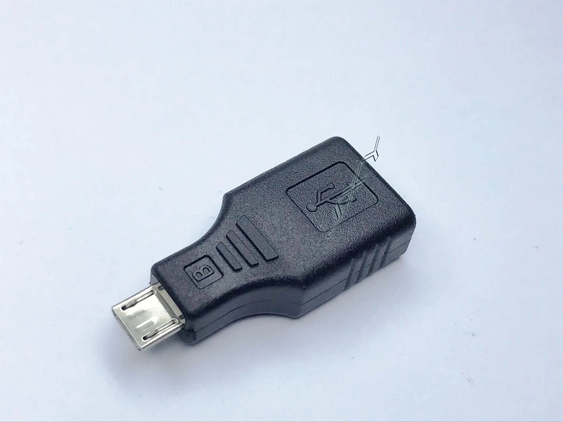 Black male A to female mini Mike converter adapter for audio devices