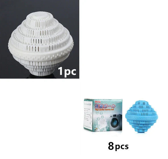 Reusable eco-friendly laundry balls made of TPR material with ceramic microspheres for effective, detergent-free washing