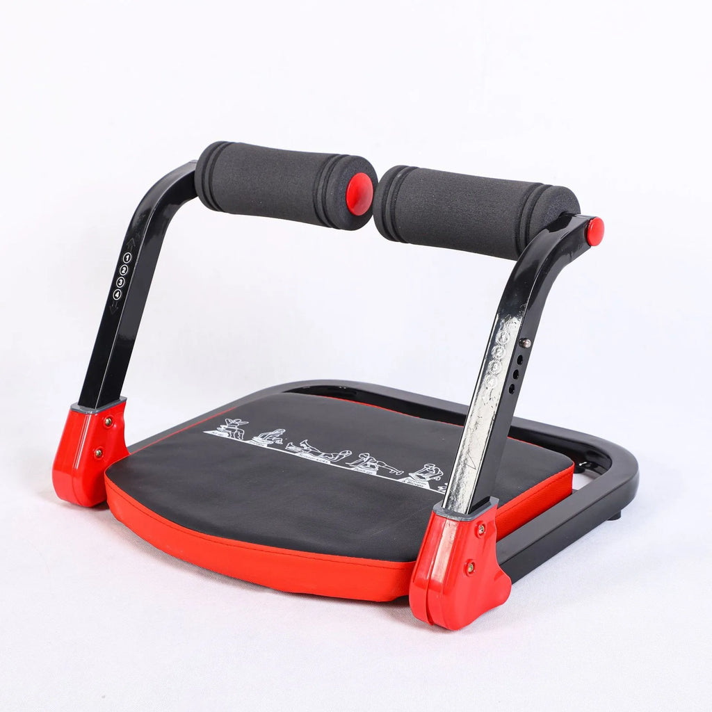 Mini multifunctional abdominal device in sky blue and red colour options for home and office fitness